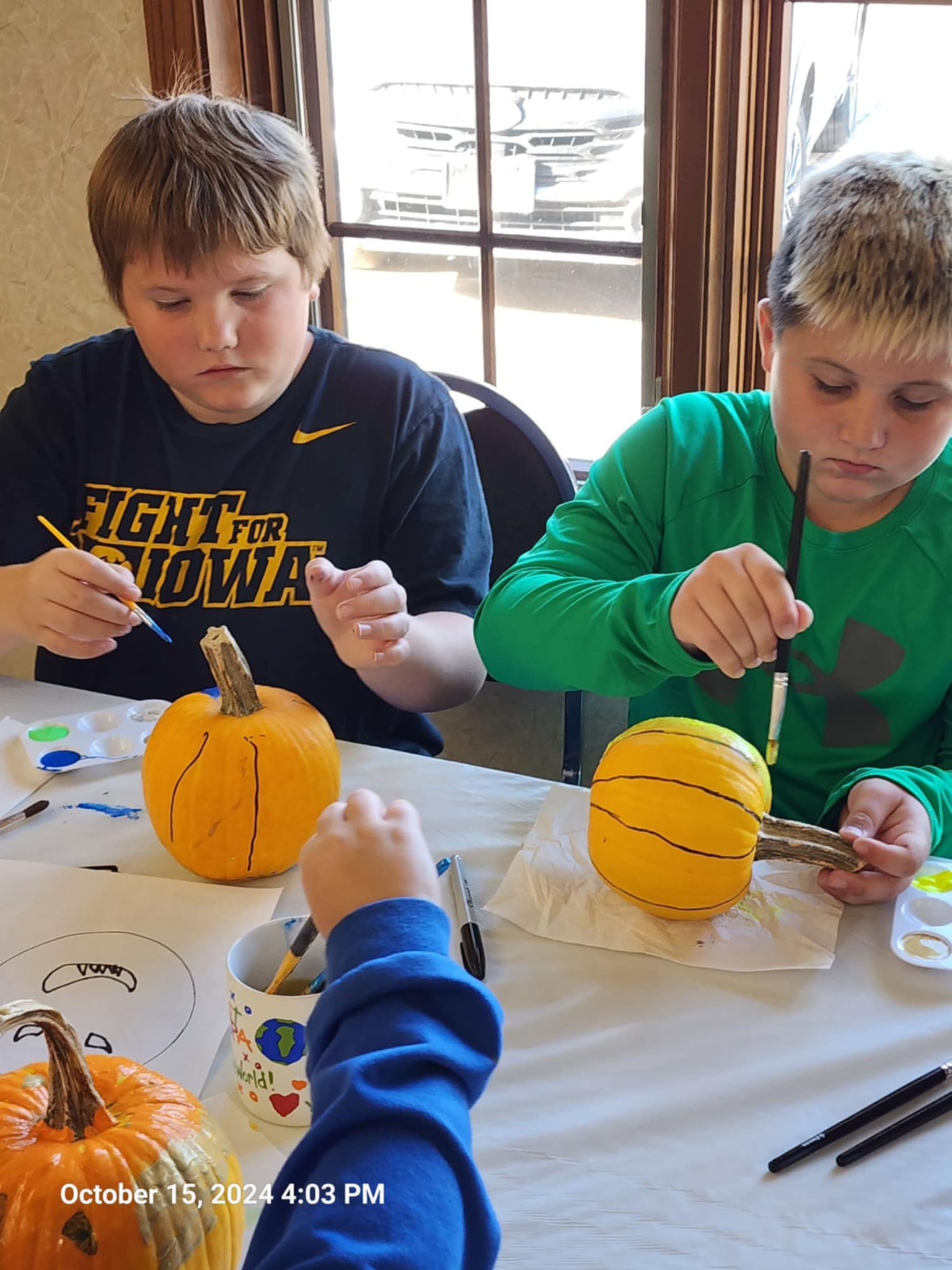 Pumpkin painting at Sidney Public Library The Hamburg Reporter
